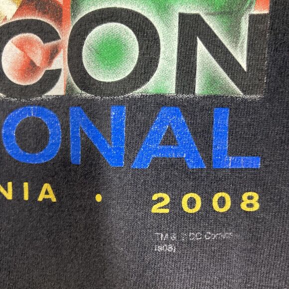Comic-Con International Shirt Mens Large Black San Diego 2008 DC Comics Flash - Picture 4 of 13